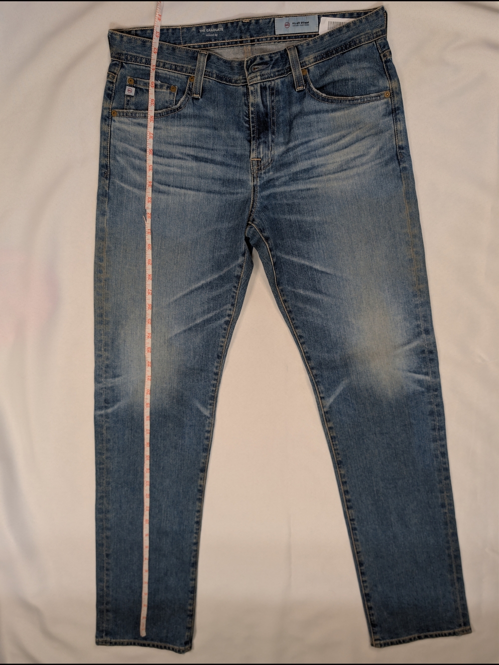 AG Adriano Goldschmied The Graduate Tailored Leg Denim Blue Jeans 32 NWT AG-ED